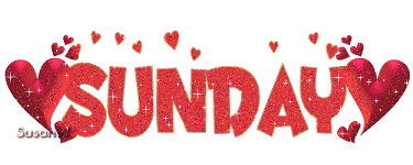 Brokatowy napis sunday